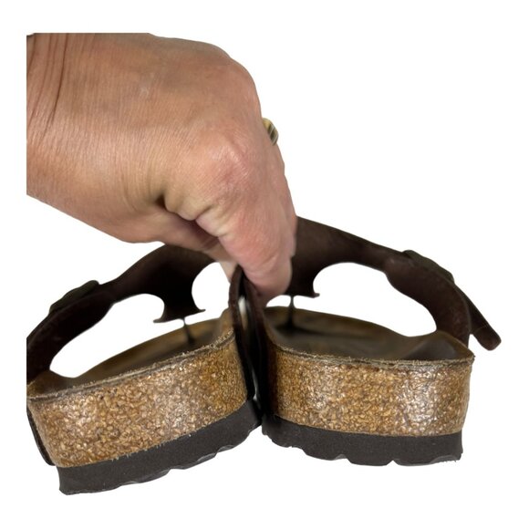 Copper Color Gizeh Birkenstocks - Picture 3 of 7
